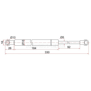 Амортизатор крышки багажника LEXUS GS350 05-/Капота BMW F10/F11 10- SAT