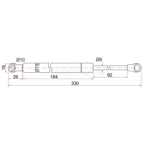 Амортизатор крышки багажника LEXUS GS350 05-/Капота BMW F10/F11 10- SAT
