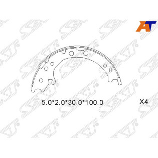 Колодки ручного тормоза HONDA CR-V RE# 07-12/STEPWGN RP 15- (комплект 4шт) SAT