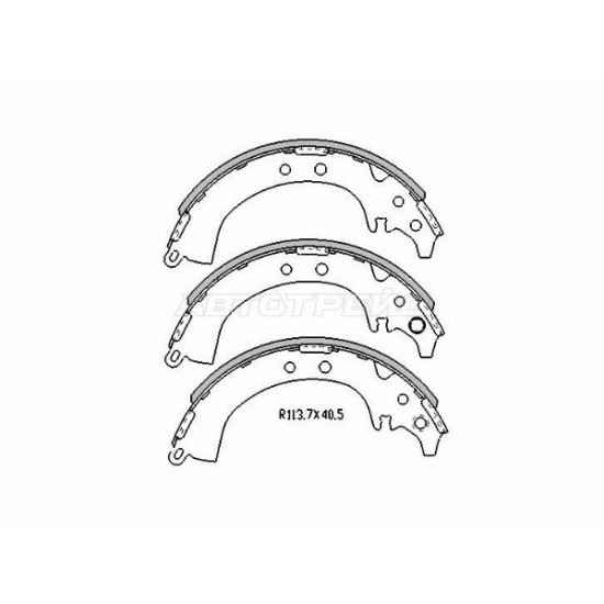 Колодки тормозные барабанные зад TOYOTA RAV4 SXA1#/#CA2# 96-05 SAT