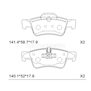 Колодки тормозные зад MERCEDES GL X164/ML W164/G W463 SAT