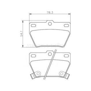 Колодки тормозные зад TOYOTA RAV4 00-05 AKEBONO