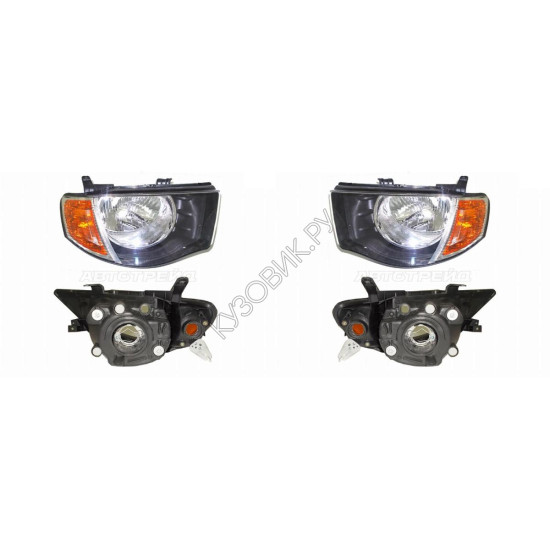Фары Митсубиси Л200 Mitsubishi L200 4 (2005-2014) комплект 2 штуки левая и правая SAT высокое качество