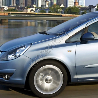 Крыло переднее левое с отверстием в цвет кузова Opel Corsa D (2006-2011)