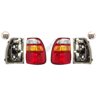 Фонари задние Тойота Лэнд Крузер Toyota LandCruiser 100 (1998-2007) комплект 2 штуки левый и правый DEPO высокое качество